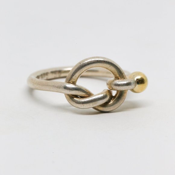 Tiffany & Co. Two Tone Silver & 18k Gold Forever - Picture 3 of 9